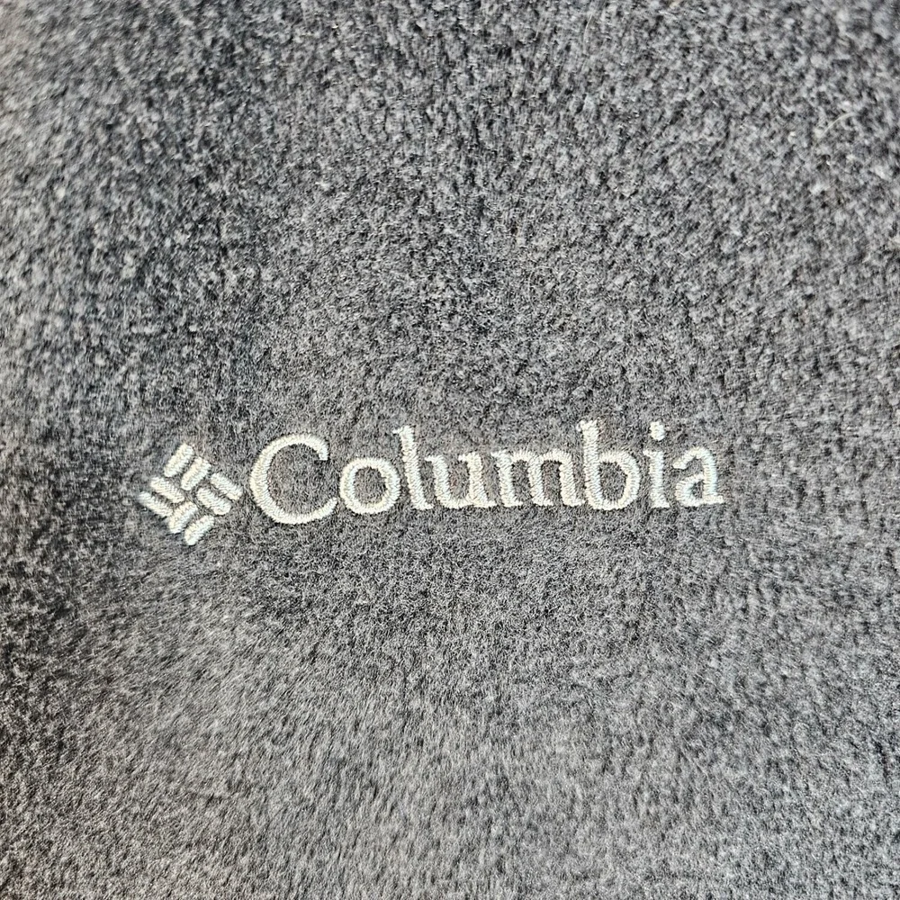 Columbia Mens Steens Mountain‎ Full Zip Fleece Vest Charcoal Gray Medium